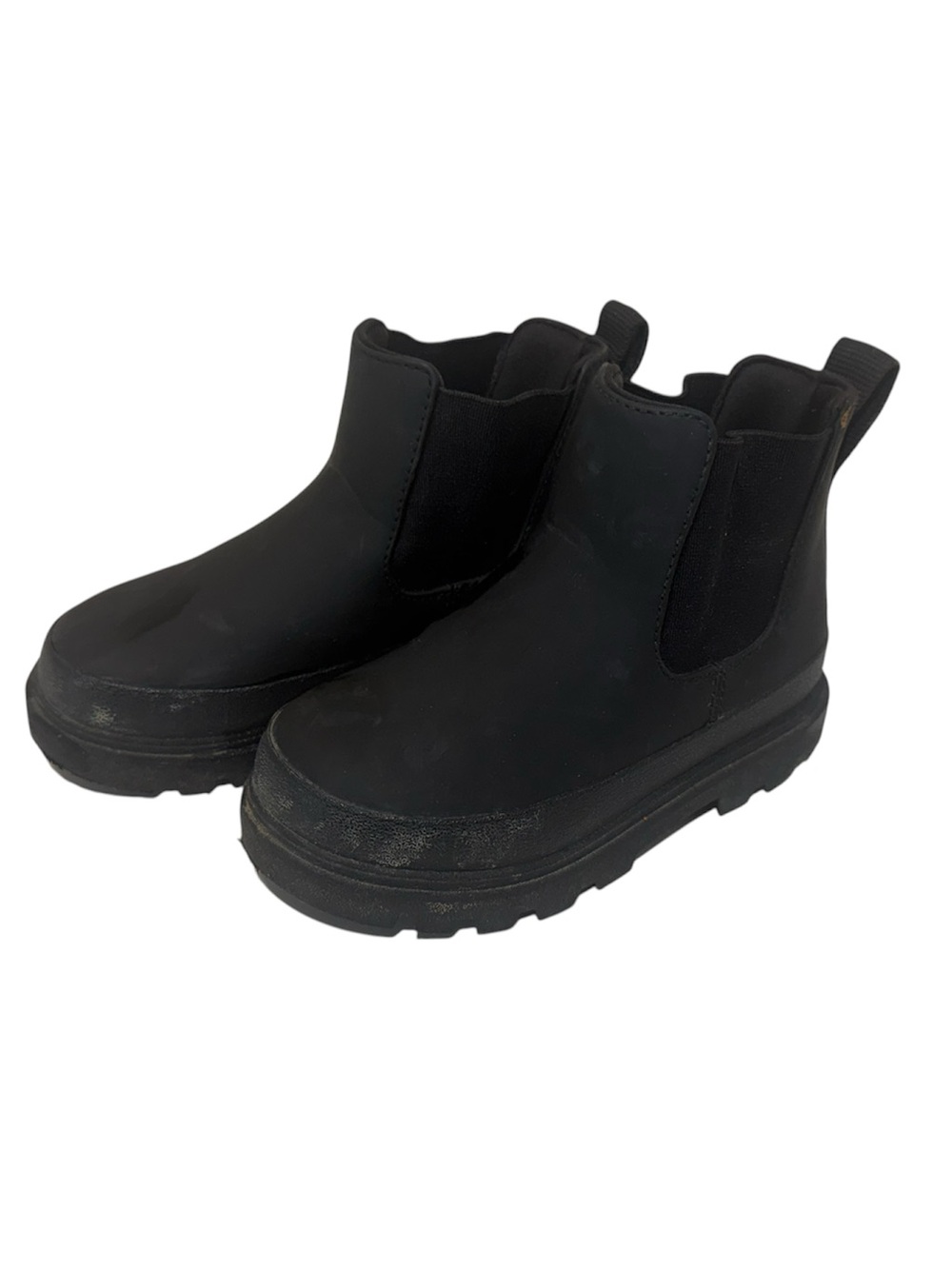 Native Kids Black Chelsea Boots, C9
